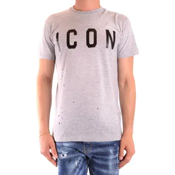 Pánské tričko Dsquared2 pánské triko ICON Dsquared2 černá | šedá 3487489
