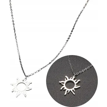 Náhrdelník Dámský stříbrný náhrdelník Ocel chirurgická 18K