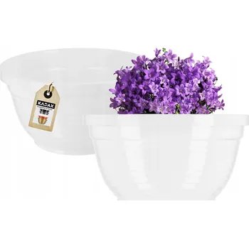 Květináč Bílý plast Květináč Kadax 13 cm x 13 x 7 cm