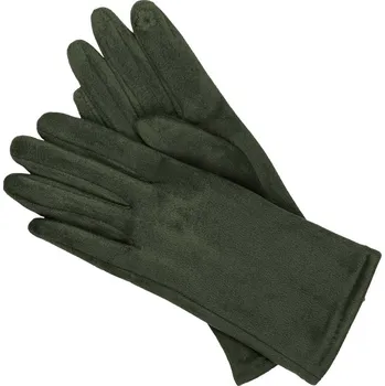 Rukavice Dámské rukavice olivově zelené 9002084-12