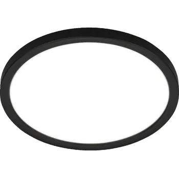 BRILONER Tava LED stropní svítidlo, ploché, přímé a nepřímé osvětlení, 1900 lm, 16 W, černá, kruhové 24 cm 7515415