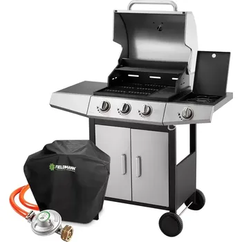 Zahradní gril 98035857 Plynový gril 3+1 hořáky + obal FZG 9050 FIELDMANN FZG 3010