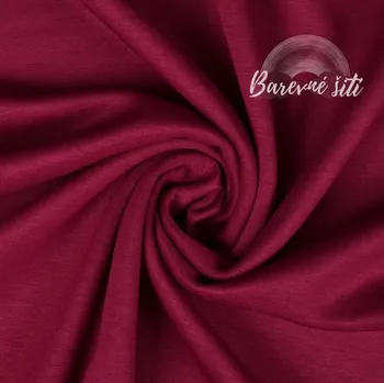 Teplákovina MÁSLOVÁ Malina 300g (E) (Elegantní lesklá teplákovina)