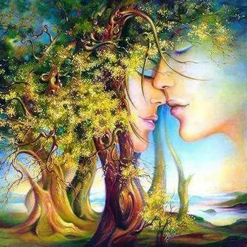 Diamantové malování DIAMANTOVÁ VÝŠIVKA Diamond Painting Mozaika Citlivost 45x45 cm Sada 5D