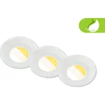 BRILONER Klira 3ks sada LED vestavných bodových svítidel do koupelny 230V, stmívatelné, Ra90, IP44, bílé 7589036