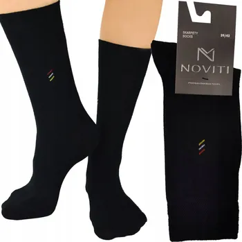 Pánské ponožky NOVITI PONOŽKY SB004-M-51 BAMBUS HLADKÉ ČERNÉ (39-42)