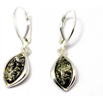 Náušnice Náušnice Biżuteria Front 0795C 3,3 cm zelené