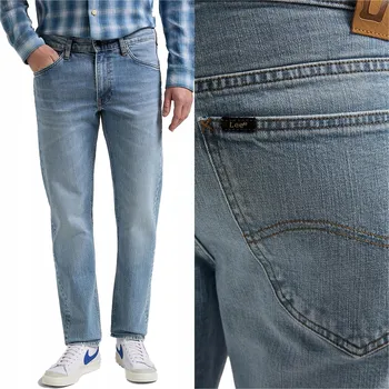 Pánské džíny Lee L707KNMB pánské džíny rovného střihu velikost 31/32