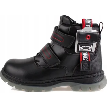 Dámské kozačky Linshi dětské kozačky eko kůže černé velikost 29