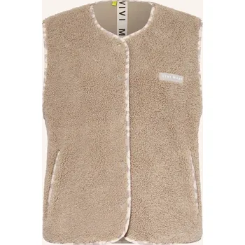 Dámská vesta Vivi Mari Dámská Teddyfellová Vesta, černošedá, 36