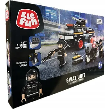 ostatní stavebnice STAVEBNICE stavebnice ELEFUN SWAT UNIT Speciální jednotka SWAT 369 dílů