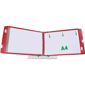 Set školních potřeb djois závěsný rámeček s kapsou, A4, otevřený shora, červené, 10 ks DN00509002