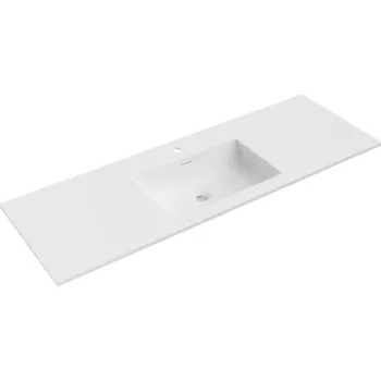 Zapuštěné umyvadlo Mexen Otis 141 x 46,5 cm, matná bílá - 25181401