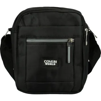 Kabelka Trendy pánská textilní crossbody taška Coveri Hart, černá