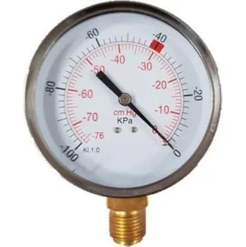 Vakuometr 0 - 100 kPa, 100 mm, 1/2"