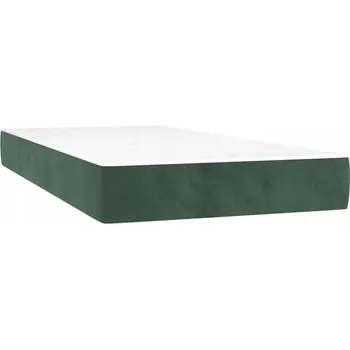 Matrace Taštičková matrace tmavě zelená 100 x 220 x 20 cm samet