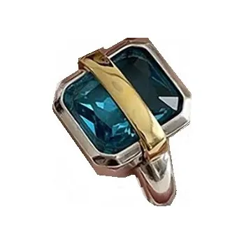 Prsten Prstýnek dámský nastavitelný stříbrný Hug