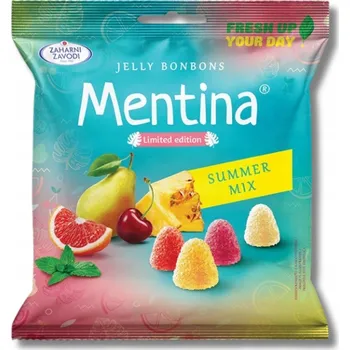 Bonbon Mentina - Želé bonbóny Bulharské mátové želé bonbony LETNÍ mix chutí