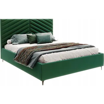 Postel Čalouněná dvoulůžková postel FDM 120x200, odstíny zelené