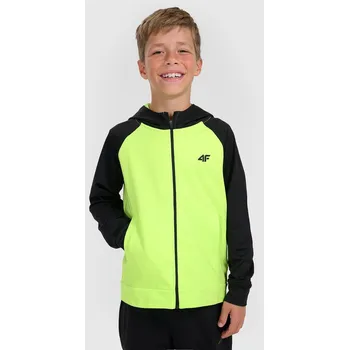 Chlapecká mikina Dětská mikina 4F polyester , zelená, velikost 146