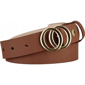 Podprsenka Dámský kožený Pásek Ke Kalhotám PUCCINI z přírodní kůže hnědý PAD201L-Z-2D