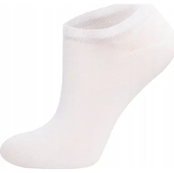 Dámské ponožky Dámské bambusové Ponožky K18 kotníkové ponožky 39-41 bílé