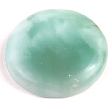 Přírodní kámen Kabošon Pectolite (zelený Larimar) č.8019 (30x7mm)