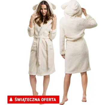 Těhotenské noční prádlo Rea Župan Teddy Ecru Dámský S/M