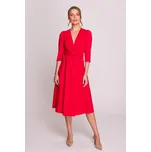 Koktejlové šaty Stylove s potiskem, velikost midi, velikost L