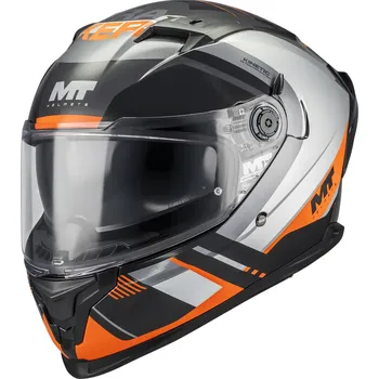 Helma na motorku MT Helmets Integrální helma na motorku MT Braker SV Inception B4 černo-šedo-oranžová L