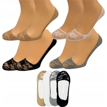 Dámské ponožky Nízké Kotníkové Ponožky s Ponožky vzorem, mikro ponožky, 4 páry, 38-41 super