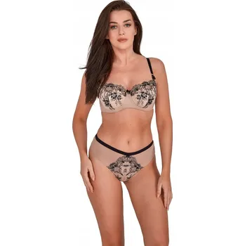 Podprsenka Gaia podprsenka s polovyztuženými košíčky béžová velikost 75E