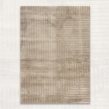 Koberec KOBEREC DO OBÝVACÍHO POKOJE 120X170 CM HUSTÝ VLAS MODERNÍ VZHLED ZATEPLÍ INTERIÉR