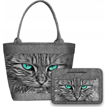 Kabelka Bertoni shopper kabelka plst vícebarevná