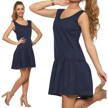 Dámské šaty Moraj Lehká Krátká Šaty 2800-002 námořnická modrá S