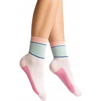 Pánská móda LOWA Ponožky LOWA LOLA Pink/bílá / 35-37