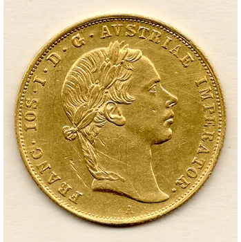 František Josef I. – dukát, Vídeň, 1855 A 3,48 g