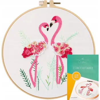 Vyšívací vzor Sada na vyšívání, vzor #6, bavlny, vyšívací kruh, návod, jehly