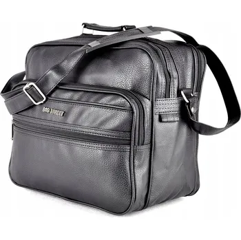 Černá HORIZONTÁLNÍ PÁNSKÁ TAŠKA do Práce Školy Aktovka KABELKA PŘES RAMENO Kosmetická taška na A4