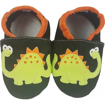 Dívčí bačkory Papuče Dreptulky papučky papuce KŮŽE dino R.23