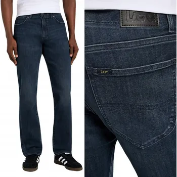 Pánské džíny Lee Straight Fit XM - Extreme Motion - Pánské džíny s rovnou nohavicí a mírně zúženou nohavicí, velikost 48/34