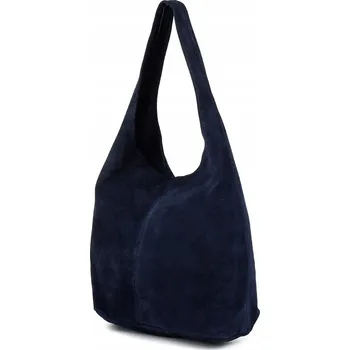 Kabelka Vera Pelle kabelka z pravé kůže modrá