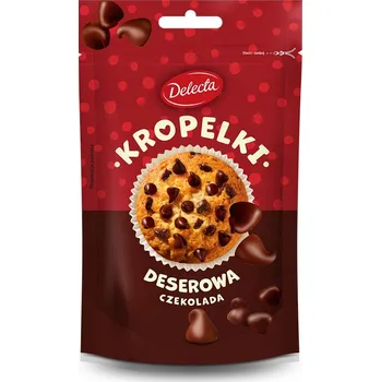 Čokoláda Kousky dezertní Čokoláda Delecta 80g na pečení do koláčů, muffinů a dezertů