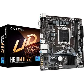Základní deska GIGABYTE MB Sc LGA1700 H610M H V2, Intel H610, 2xDDR5, 1xHDMI, 1xVGA, mATX