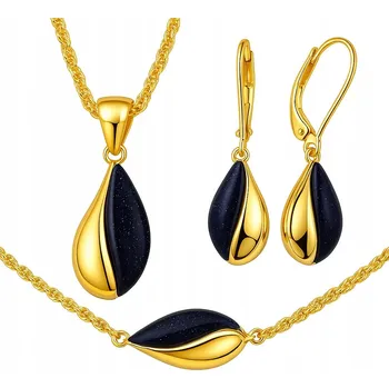 Souprava šperků Sada pozlacených šperků Noc Káhiry stříbro o ryzosti 925