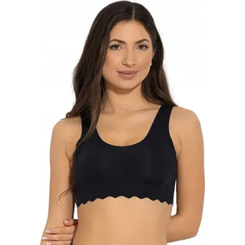 Podprsenka Mitex Bezešvá podprsenka s vyjímatelnými vycpávkami Feel Good černá L