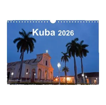 Diář Kuba 2026 (Wandkalender 2026 DIN A4 quer), CALVENDO Monatskalender: Landschaft, Architektur, Strand und Oldtimer in Kuba. DE – Calvendo,Jörg Dauerer (DE)