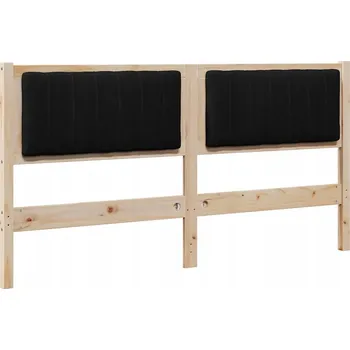 Čalouněné čelo postele s čelo Hnědá 150 cm Masivní borové dřevo