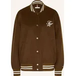 Tommy Hilfiger Dámská Univerzitní Bunda, tmavě hnědá, 46