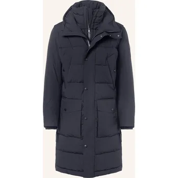 Pánský kabát Strellson Pánský Prošívaný Kabát Crasher Fused, tmavě modrá, 50